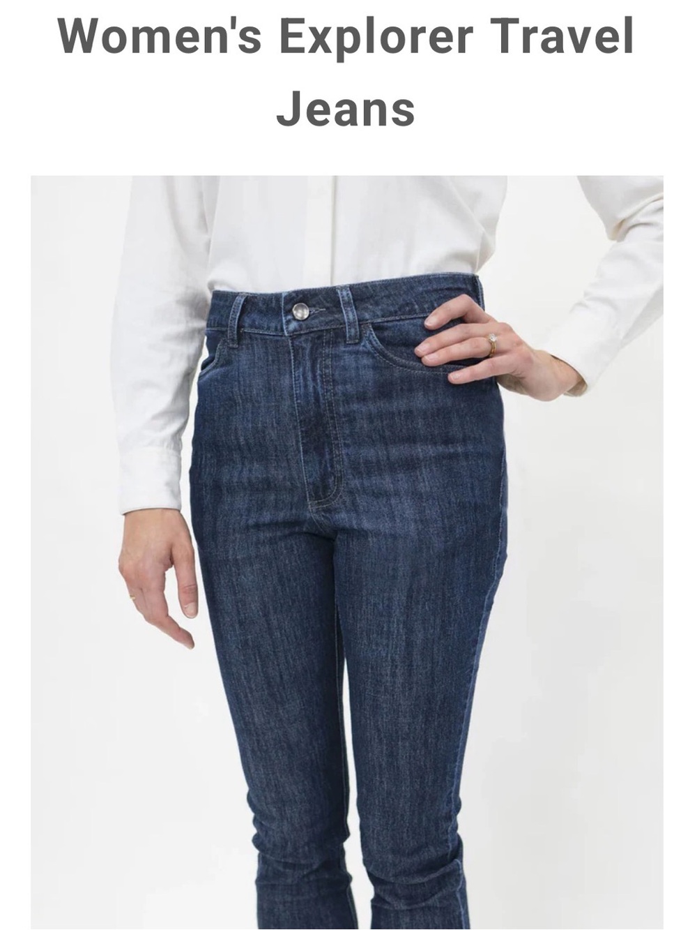 Explorer Travel Jeans - Dark Blue
